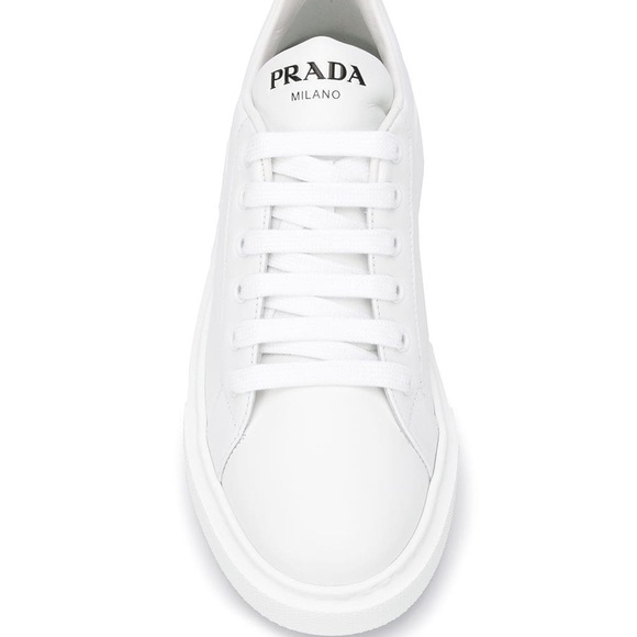 Prada Shoes - PRADA❤️New❤️white leather trainer gym shoes sz 10